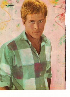 Kin Shriner teen magazine pinup clipping Full Page green shirt Teen Beat 70's