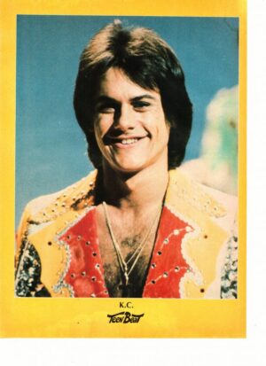 KC and the Sunshine Band close up open shirt 1970's