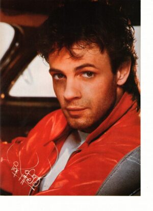 Rick Springfield red jacket in car