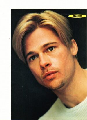 Brad Pitt teen magazine pinup clipping Moneyball 12 Monkeys 90's Teen Machine