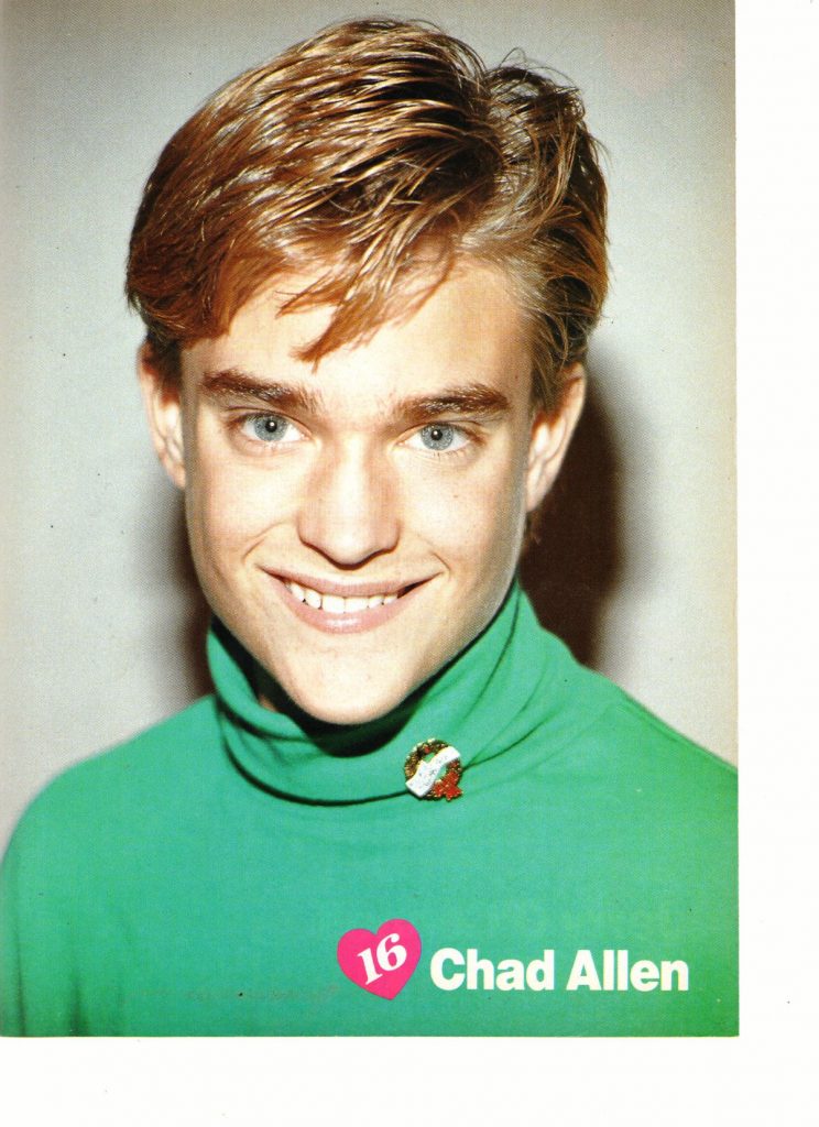 Chad Allen Jerry Oconnell Teen Magazine Pinup Clipping 16 My Secret Identity Teen Stars 