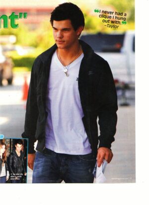 Taylor Lautner teen magazine pinup clipping Cheaper by the Dozen 2 Twist