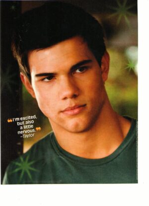 Taylor Lautner teen magazine pinup clipping nice jeans Twilight teen idol smirk