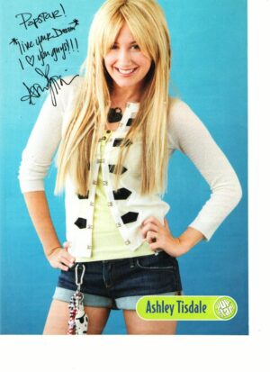 Ashley Tisdale teen magazine pinup clipping short jean shorts Popstar nice hips