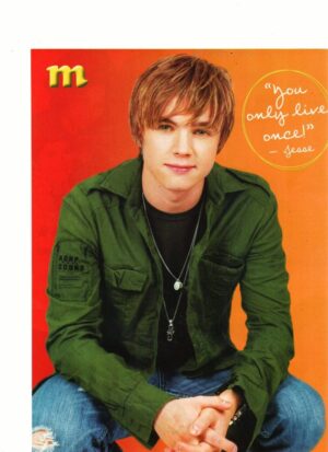 Jesse Mccartney teen magazine pinup clipping ripped jeans looking sharp M