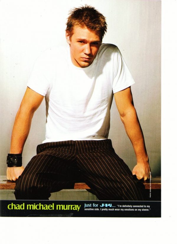 Chad Michael Murray on bench