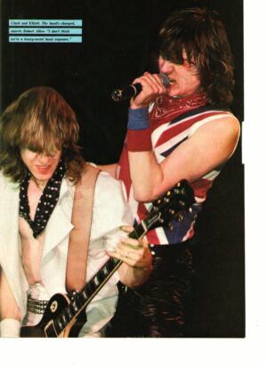 Def Leppard rocking out on stage