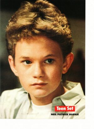 Neil Patrick Harris young teen idol Teen Set pinup