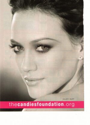 Hilary Duff teen magazine pinup candies foundation
