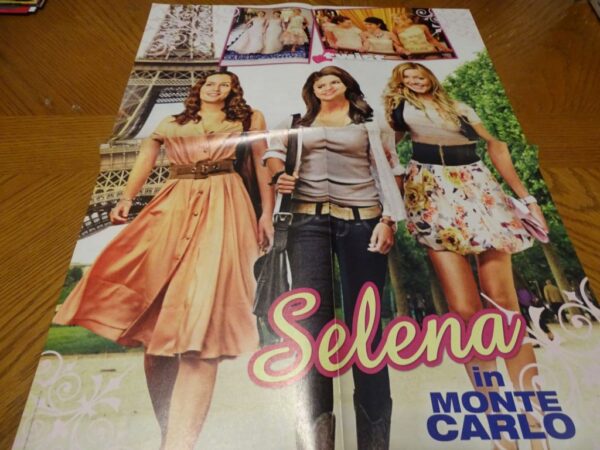 Selena Gomez teen magazine poster clipping In Monte Carlo Twist magazine
