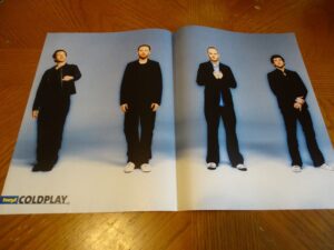 Coldplay teen magazine poster clipping Hey magazine