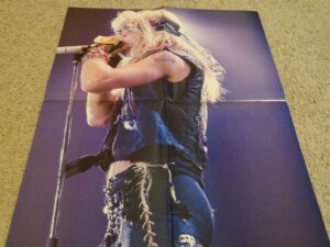 Bret Michaels Poison teen magazine poster clipping Rockline 4 page