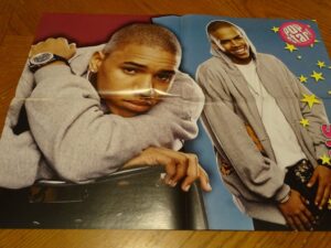 Chris Brown posing photo shoot
