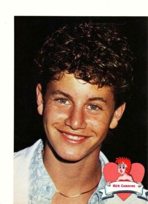 Kirk Cameron teen magazine pinup clipping Tutti Frutti The Miracle of the Cards