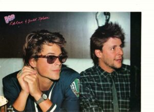 Rob Lowe teen magazine pinup clipping Brothers and Sister Sun Glasses Bop 80's