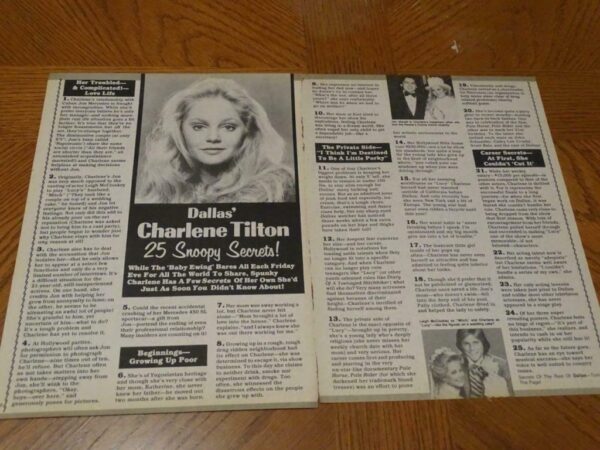 Charlene Tilton teen magazine pinup clipping Dallas Lucky Dog Deadly Bet