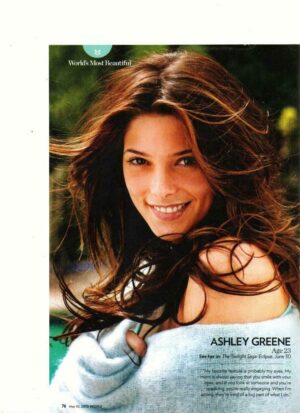 Ashley Greene teen magazine pinup clipping People magazine Twilight