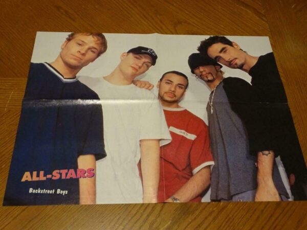 Backstreet Boys all smiles poster All-Stars teen idols