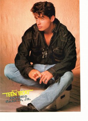 Antonio Sabato Jr. teen magazine pinup clipping jeans sad Teen Beat 90's
