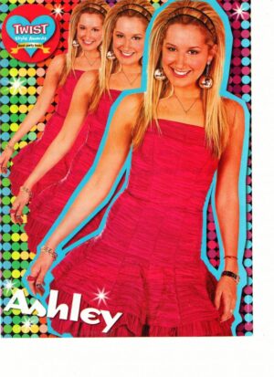 Ashley Tisdale teen magazine pinup clipping pink dress Twist magazine 2005