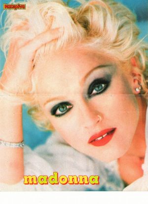 Madonna teen magazine pinup clipping bright eyes Japan 1980;s Rock it
