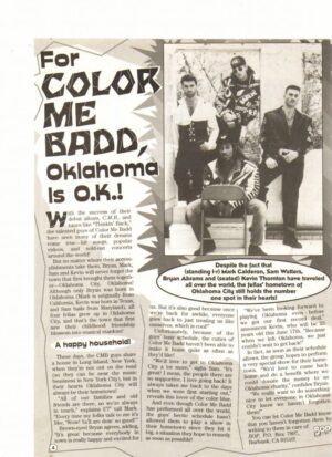 Oklahoma color Me Badd