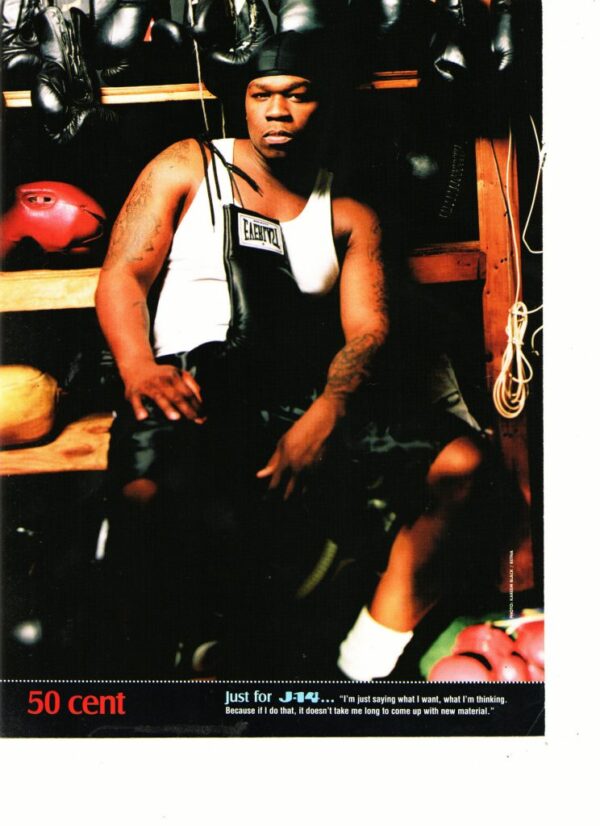 50 Cent looking tough muscles