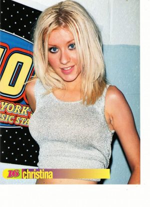 Christina Aguilera Westlife teen magazine pinup Z100 radio New York 16 magazine
