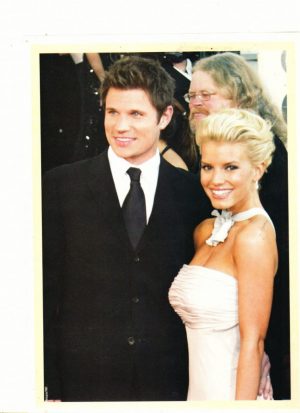 Nick Lachey Jessica Simpson 98 Degrees teen magazine pinup dressed up
