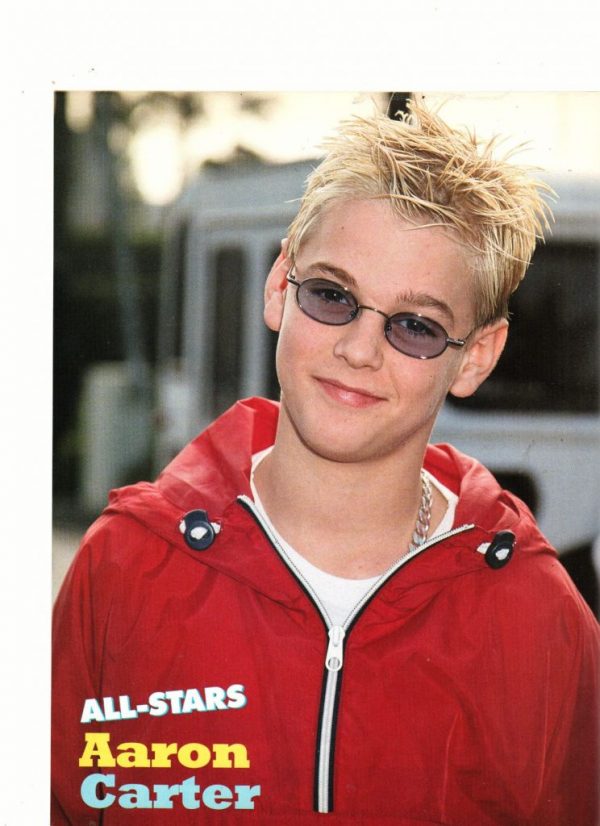 Aaron Carter wearing glasses