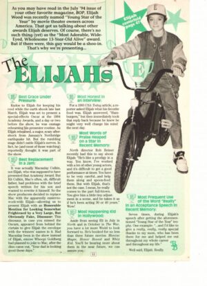 Elijah Wood teen idol