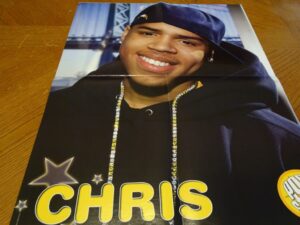 Chris Brown looks happy