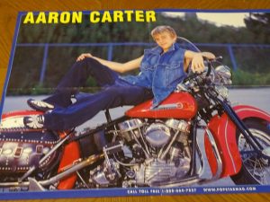 Aaron Carter motorcycle Pop Star