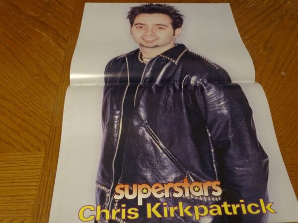 Chris Kirkpatrick wearing leather jacket Superstars