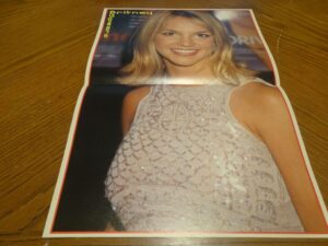 Britney Spears teen magazine poster silver dress collection