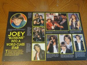 Joey Lawrence Matthew Lawrence teen magazine clipping Blossoms into a world class star