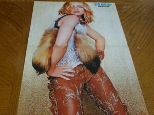 Madonna teen magazine poster clipping BCE brown leather pants material girl