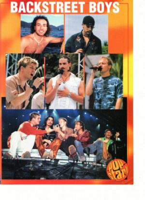 Backstreet Boys teen magazine pinup Howie shirtless Pop Star
