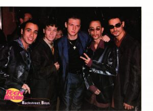 Backstreet Boys teen magazine pinup peace Teen Machine