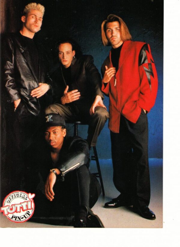 Color Me Badd Luke Perry Marky Mark Wahlberg teen magazine pinup Tutti ...