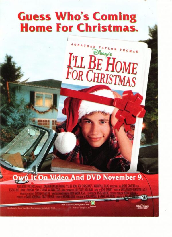 Jonathan Taylor Thomas I'll be home for Christmas video DVD