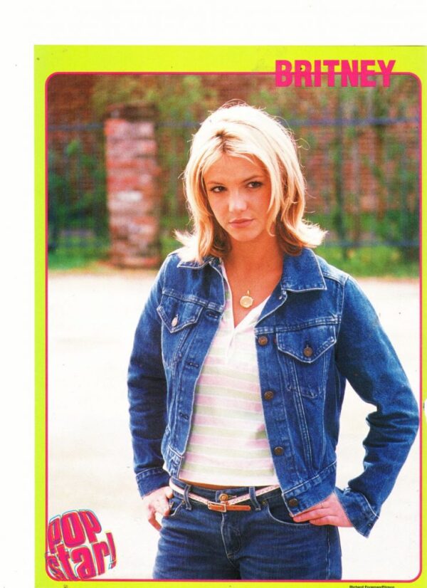 Britney Spears movie Crossroads jean jacket pinup first movie role