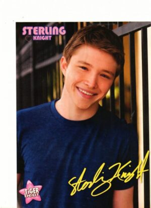 Sterling Knight teen magazine pinup by the door Tiger Beat