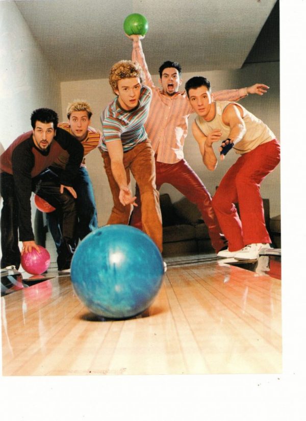 Nsync teen magazine pinup bowling teen idols