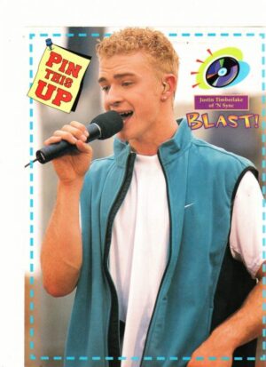 Justin Timberlake Nsync teen magazine pinup Blast Disney Live in Concert