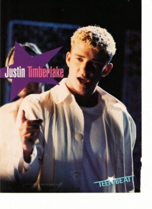 Justin Timberlake Nsync teen magazine pinup God most of spent a little more time on you
