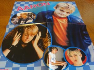 Aaron Carter Nick Carter Dream teen magazine poster not to young not to old M magazine