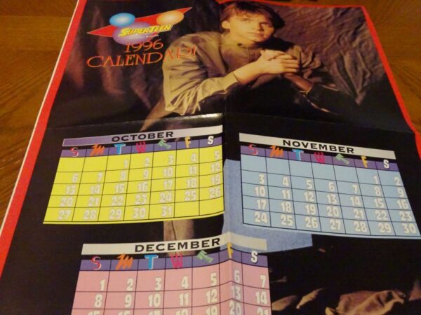 Jonathan brandis calendar 4 page poster