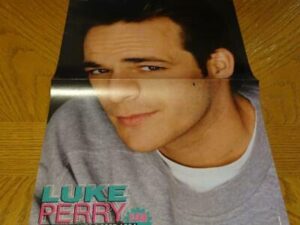 Luke Perry grey shirt Bravo poster Beverly Hills 90210