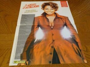 Janet Jackson teen magazine poster clipping open shirt 90's teen idol